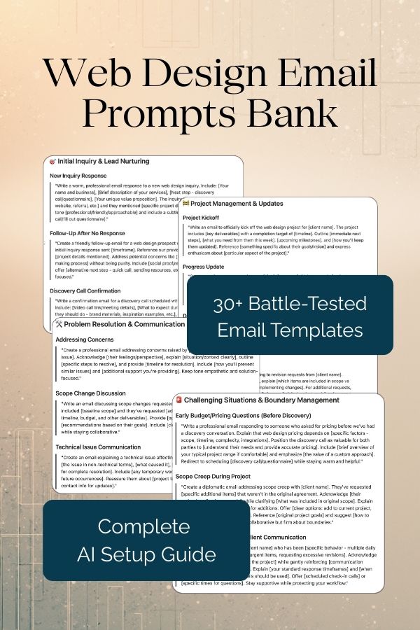 designer hq web design email prompts bank