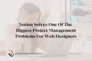 web design project management in notion