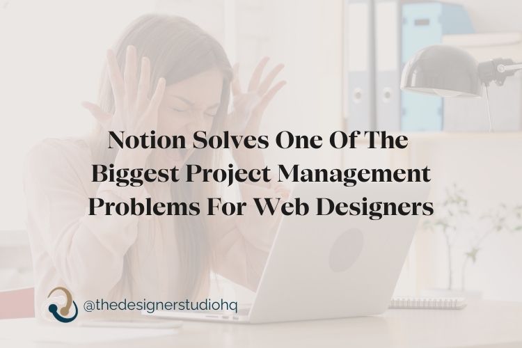 web design project management in notion